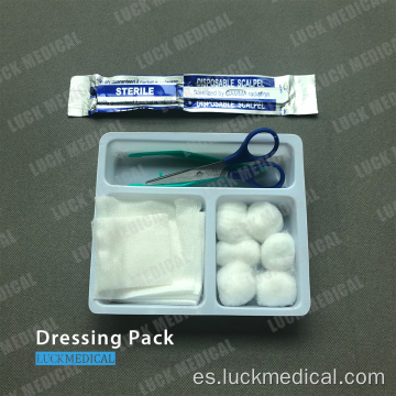 Kit de aderezo de cuidado de heridas desechables